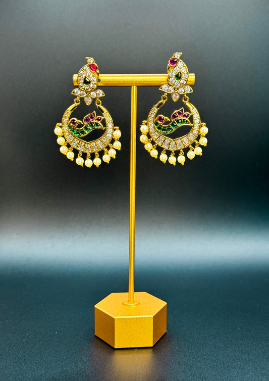 Mayurika Chandbali Earrings